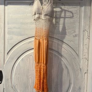 Lisa maree crochet racer back dress lightly padded